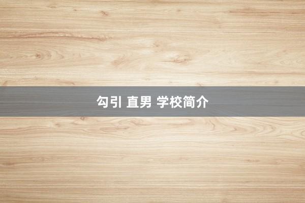 勾引 直男 学校简介