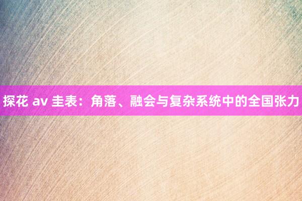 探花 av 圭表：角落、融会与复杂系统中的全国张力